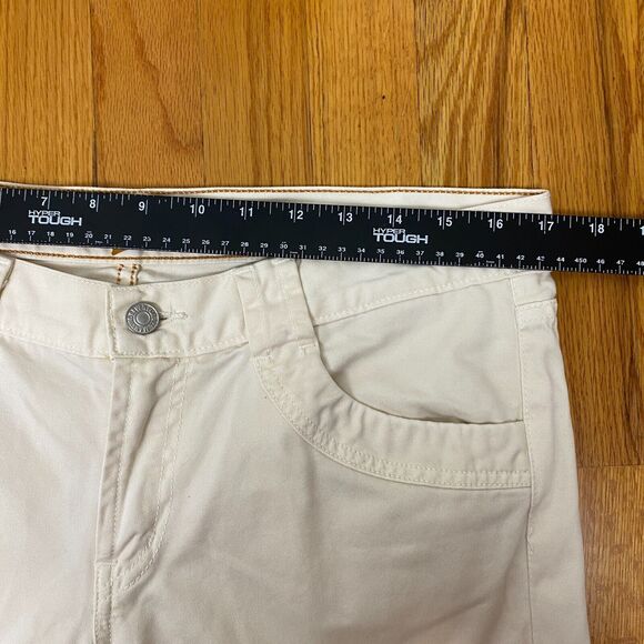 7 For‎ All Mankind Jeans Women's 31 White U112068U-068U Made In USA Embroidered - Picture 9 of 12